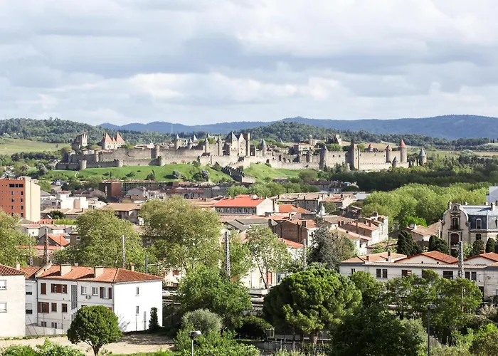 Studio avec parking vue sur la Cité de Carcassonne